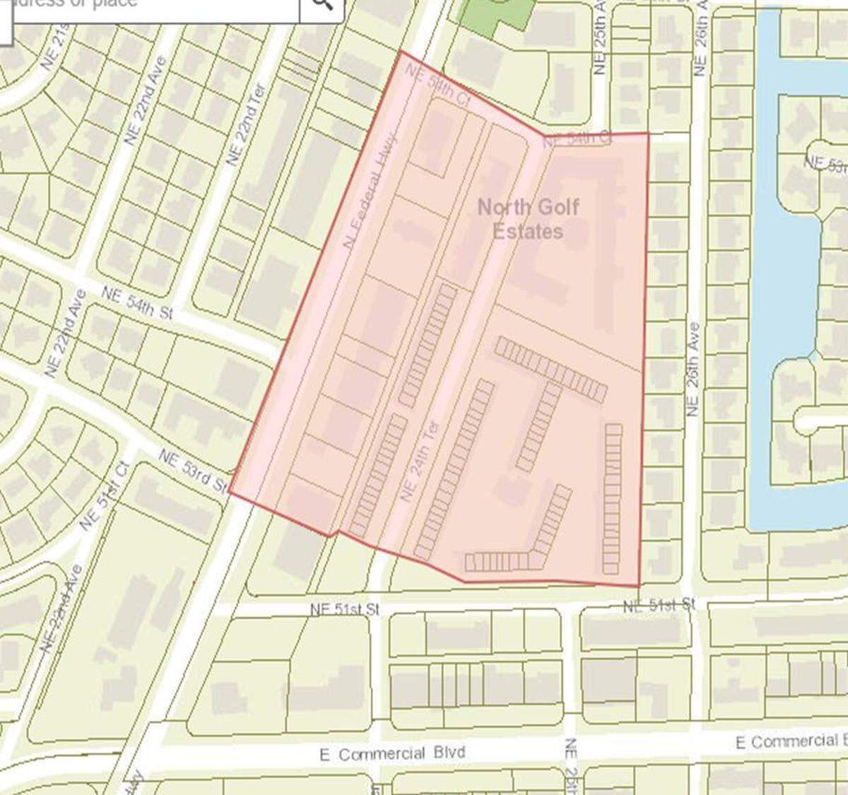 Buildings in the highlighted area are under a precautionary boil water notice