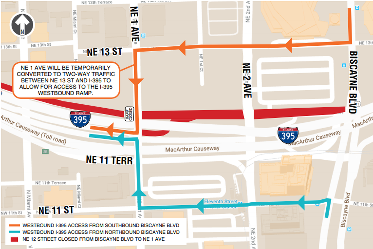 Step two goes into effect August 12. Northeast 12 Street will be permanently closed from Biscayne Boulevard to Northeast 1 Avenue.