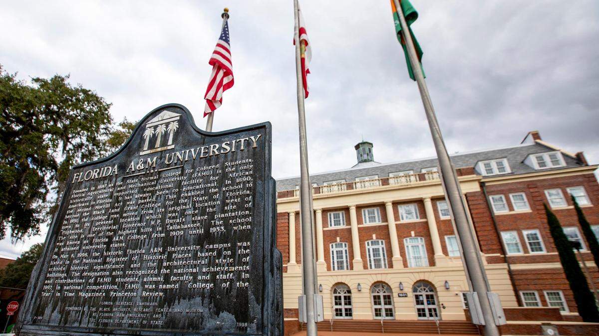 View of Florida Agricultural and Mechanical University, a public and historically black university, in Tallahassee, Florida, on Dec. 14, 2020.