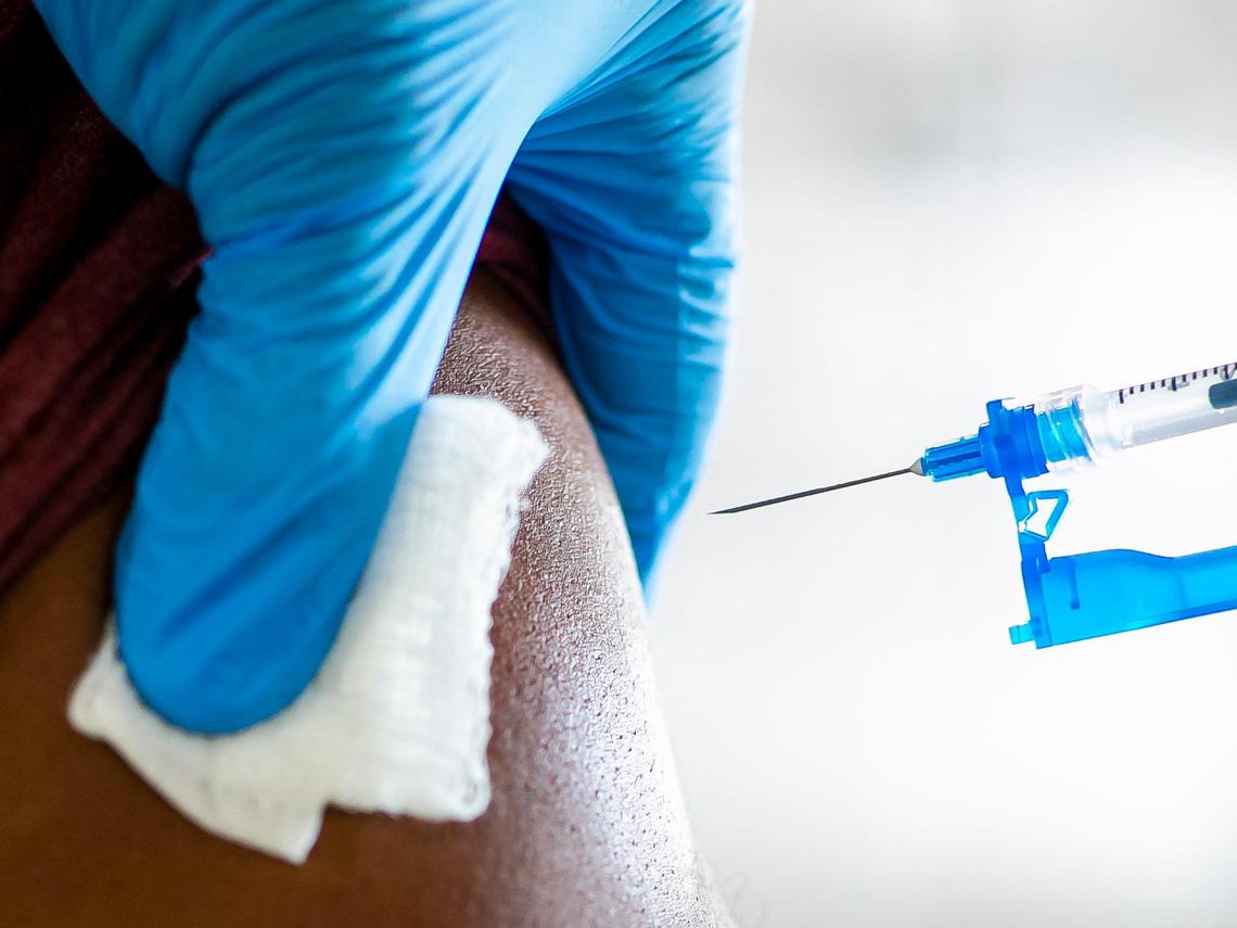 Cover your eyes if you do not wish to look at this photo of a needle about to penetrate an arm.