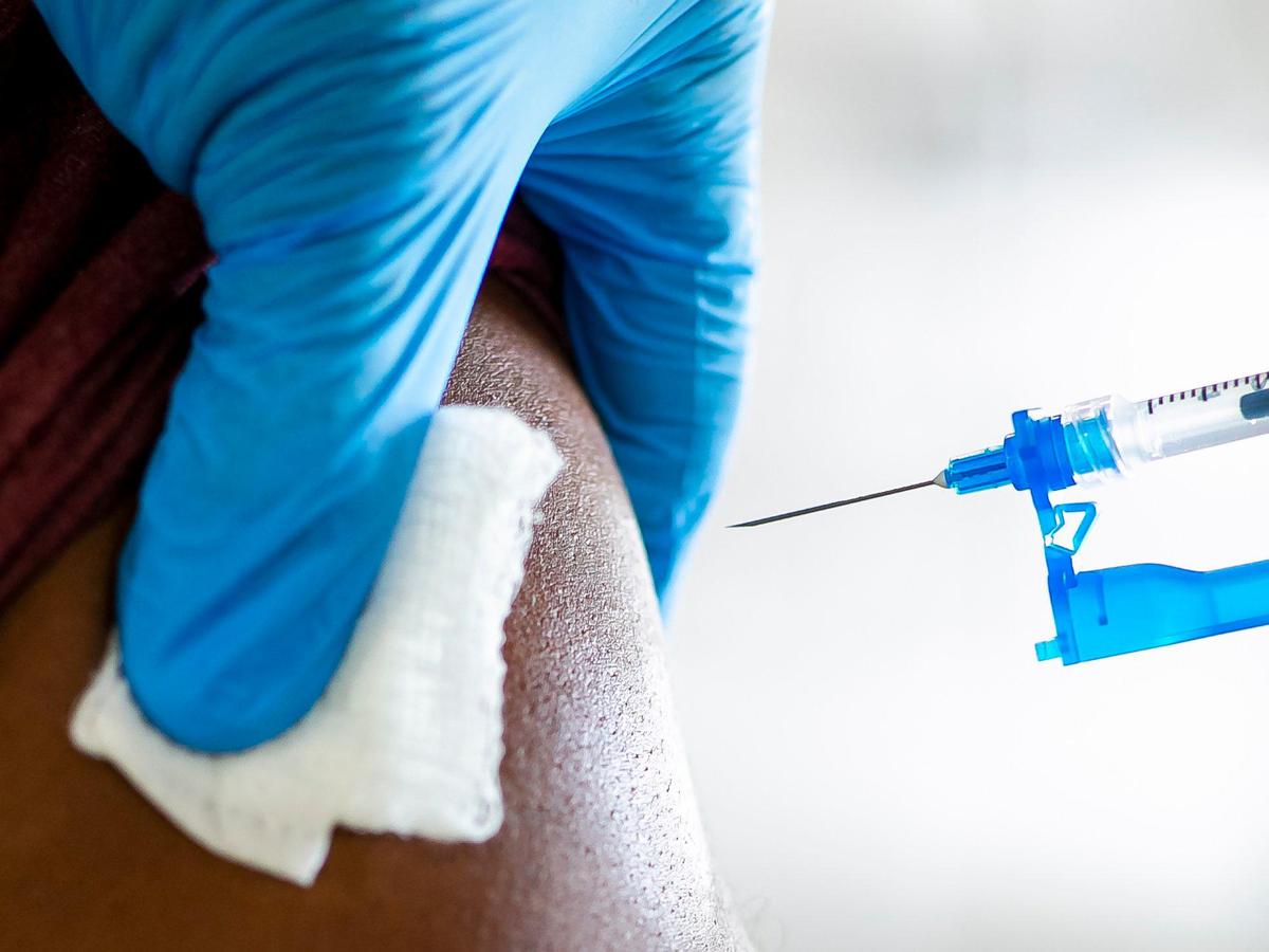 Cover your eyes if you do not wish to look at this photo of a needle about to penetrate an arm.