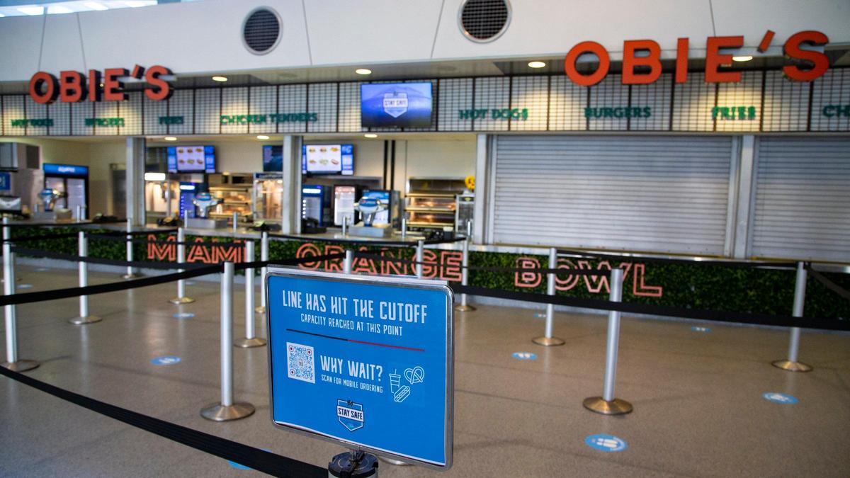A first-look at the health and safety measures and the new signage at Marlins Park for the 2021 regular baseball season and ballpark events on Thursday, March 18, 2021.