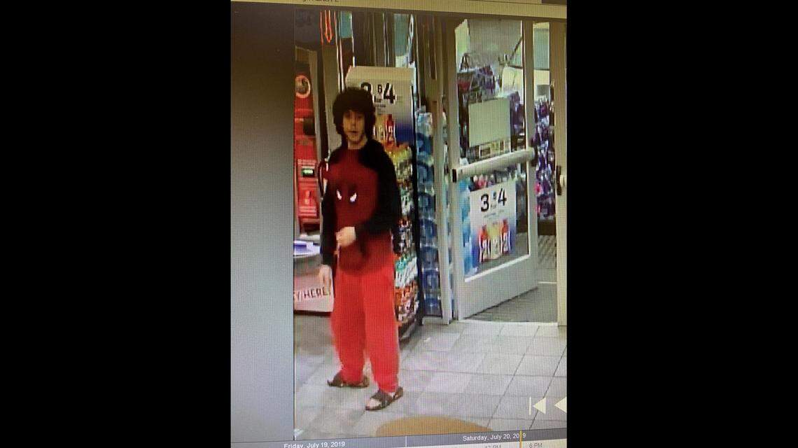 Cameras recorded Mario Chavez, 22, trying to buy $250 worth of XBOX and Playstation gift cards with a stolen credit card while wearing Spiderman pajamas at a gas station in July.
