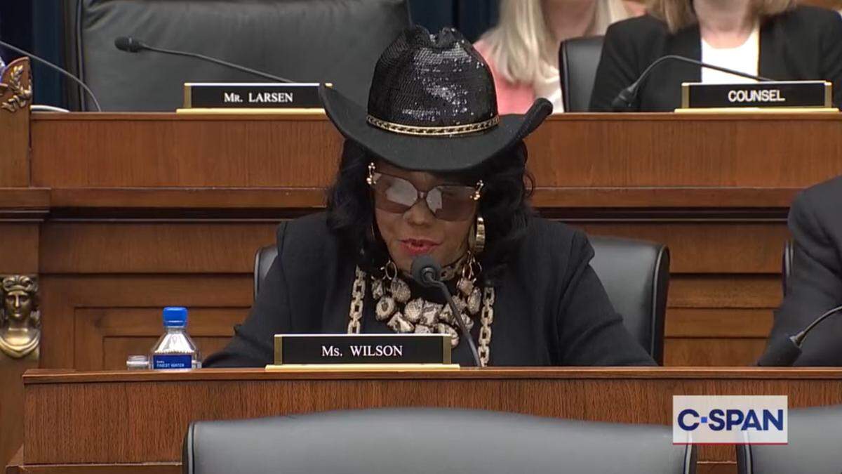 U.S. Rep. Frederica Wilson (D-Miami Gardens) and Transportation Secretary Sean Duffy discussed the Miami Herald/WLRN’s investigation into Brightline at a meeting of the House Transportation and Infrastructure Committee on Wednesday, July 16, 2025. 