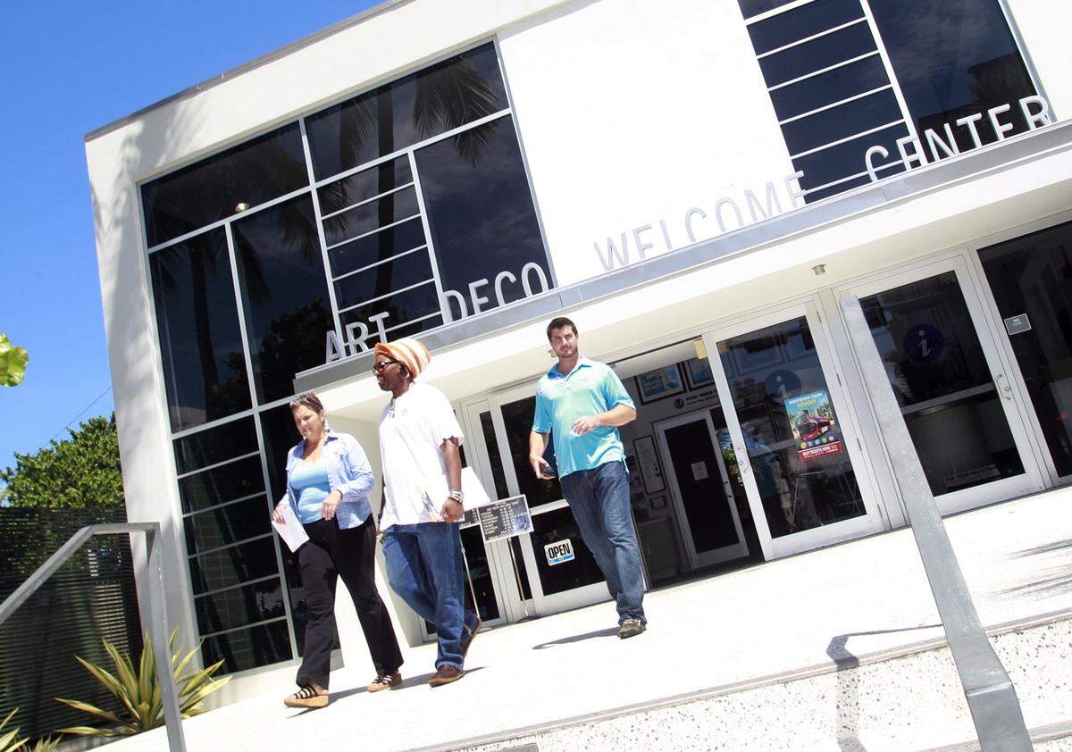 The Miami Design Preservation League manages the Art Deco Welcome Center on Ocean Drive.