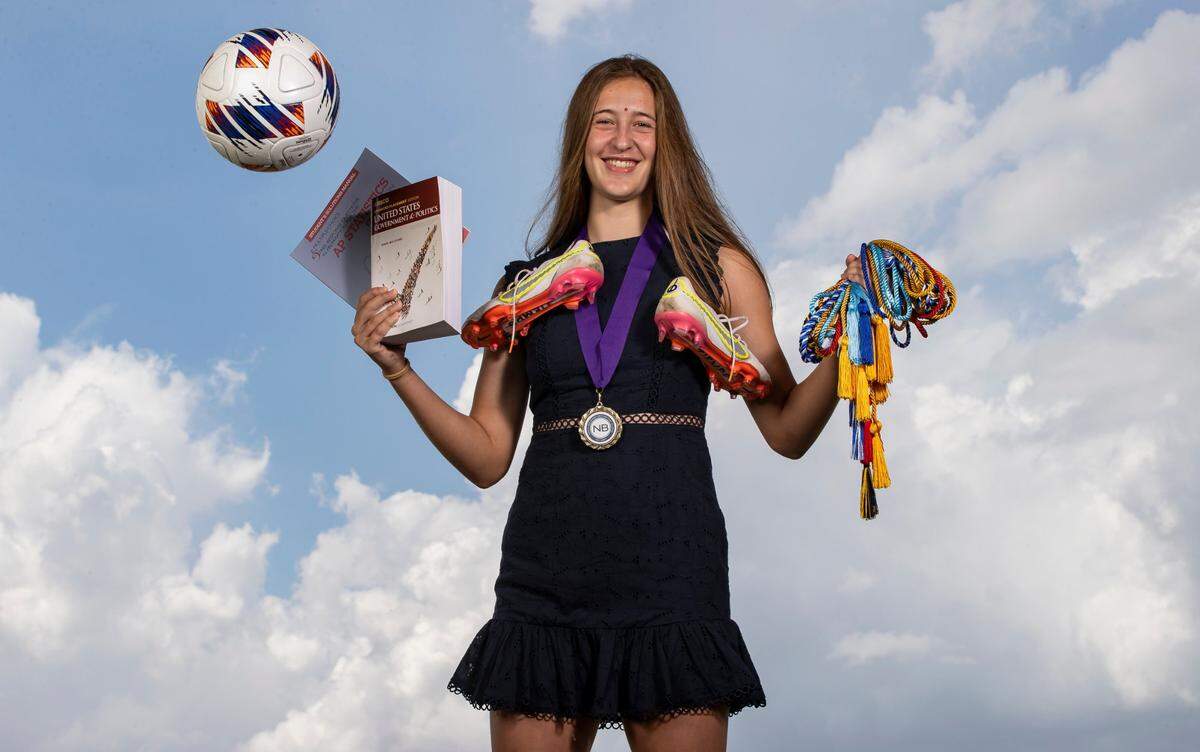 Leah Finkelman, North Broward Preparatory School, Broward Scholar&nbsp;Athlete. All-Broward players photographed at Brian Piccolo Sports Park on Wednesday, May 17, 2023, in Cooper City, Fla.