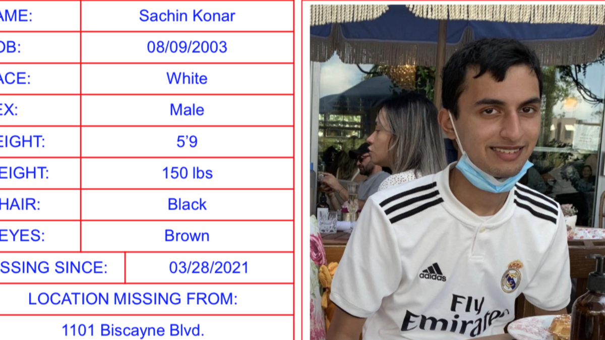 Sachin Konar, who has autism, went missing on Sunday, March 28.
