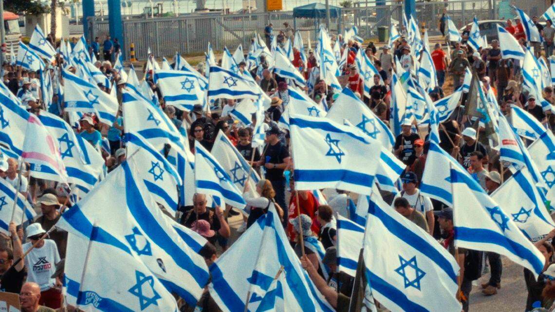 A still image from the film, Soul of a Nation, which premieres at the Miami Jewish Film Festival on January 9, 2025 at the Miami Beach Bandshell. The film explores Israel’s response to one of its most harrowing moments in recent history—the aftermath of the October 7 attack.