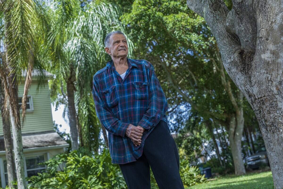 Home owner Julio Baez posed outside of his house in South Florida, on Tuesday, June 2, 2026.