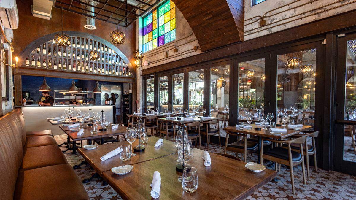 The interior of Casa Vigil, the new Miami restaurant from Argentina’s “Messi of Wines,” Alejandro Vigil.