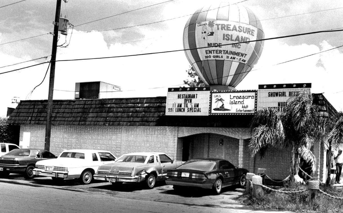 Treasure Island strip bar in Hialeah area in 1989.