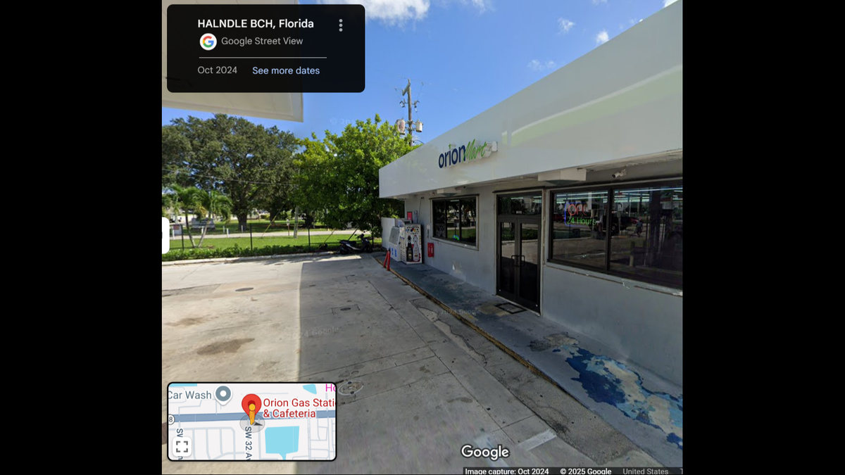 Orion Cafeteria at Orion gas station, 3180 W. Hallandale Beach Blvd., Pembroke Park