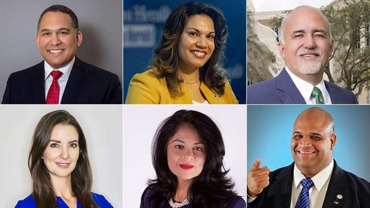 Top row, from left: Alexis Acosta, Digna Cabral, Pete Cabrera. Bottom: Liliana Campa, Belinda Leon and Carlos Pereira.