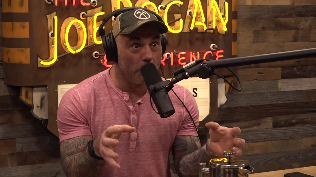 A screenshot of Joe Rogan’s April 23 episode of his podcast “The Joe Rogan Experience” on Spotify. Rogan spoke with comedian Dave Smith about the COVID-19 pandemic.