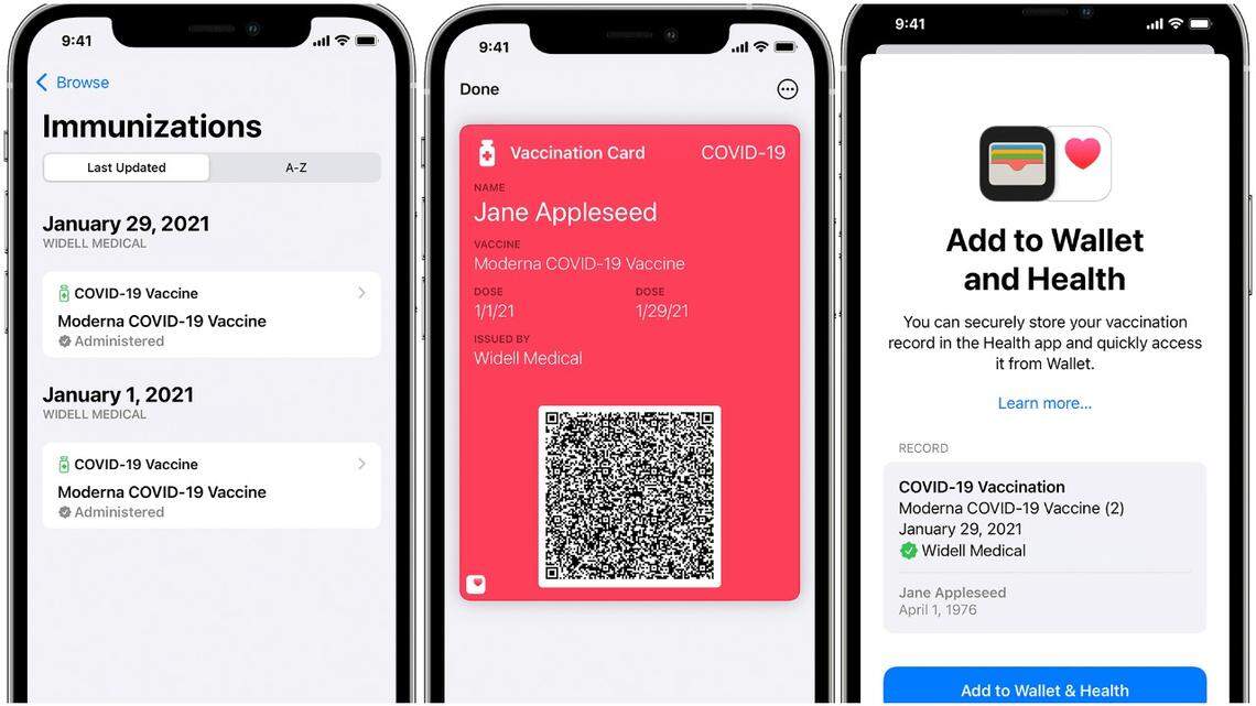 Apple users can now add their COVID-19 vaccination records to their Wallet.