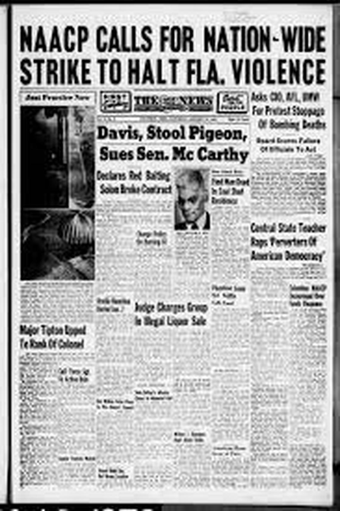 Courtesy of the Harry T. Moore Museum, which holds memorabilia that reflects the years since the killing of the Moores and their legacy. Harry T. & Harriette V. Moore on Christmas Day 1951 became the first Civil Rights leaders killed in the U.S. This photo was taken on Saturday, Dec. 11, 2021, in Mims, Florida.