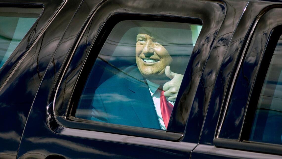 ‘Trumplicans’ greet Donald Trump in South Florida after snub of Joe Biden inauguration