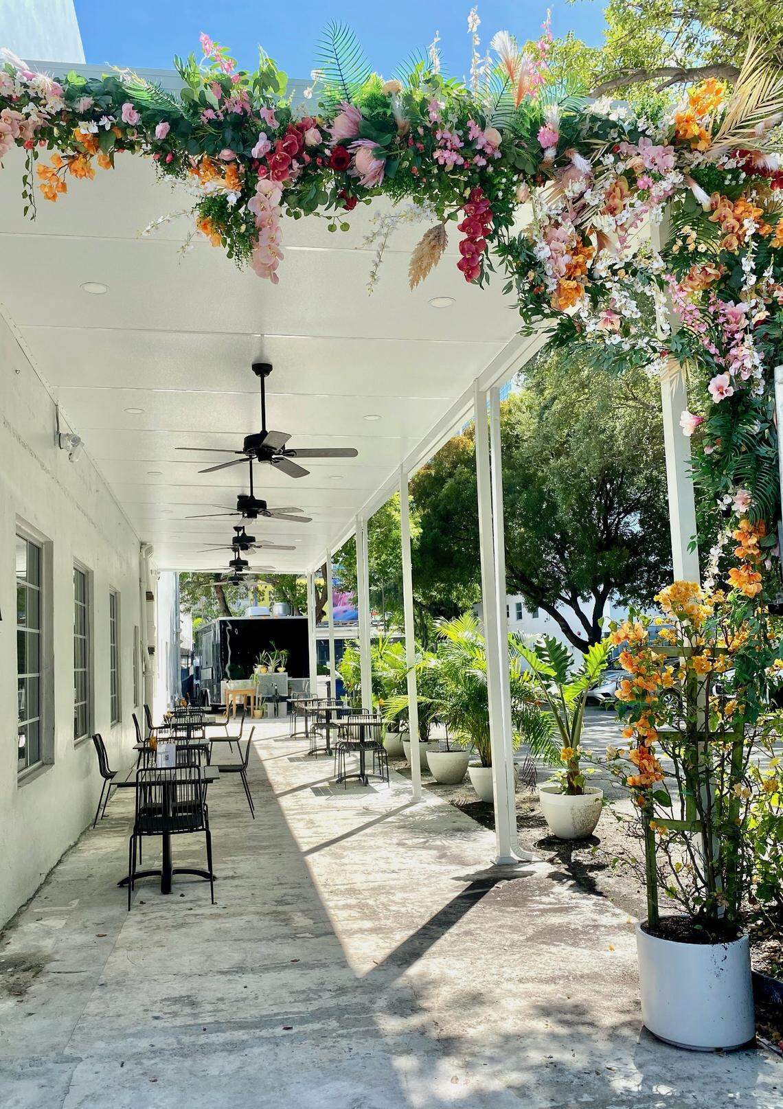 A pair of grants and a federal small business loan allowed Jamila Ross and Akino West to reinvest in their Copper Door Bed & Breakfast, building an outside patio area, with fans and a new roof, for their restaurant pop-up, Rosie’s.