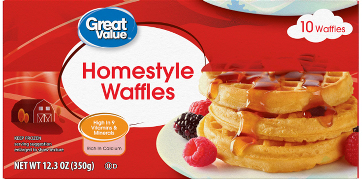 Great Value Homestyle Waffles