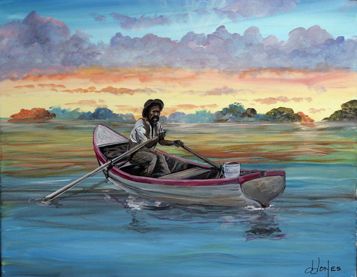 The African American Research Library and Cultural Center is holding an exhibition called To Be Sold: Enslaved Labor and Slave Trading, featuring paintings by John W. Jones of domestic work during slavery.