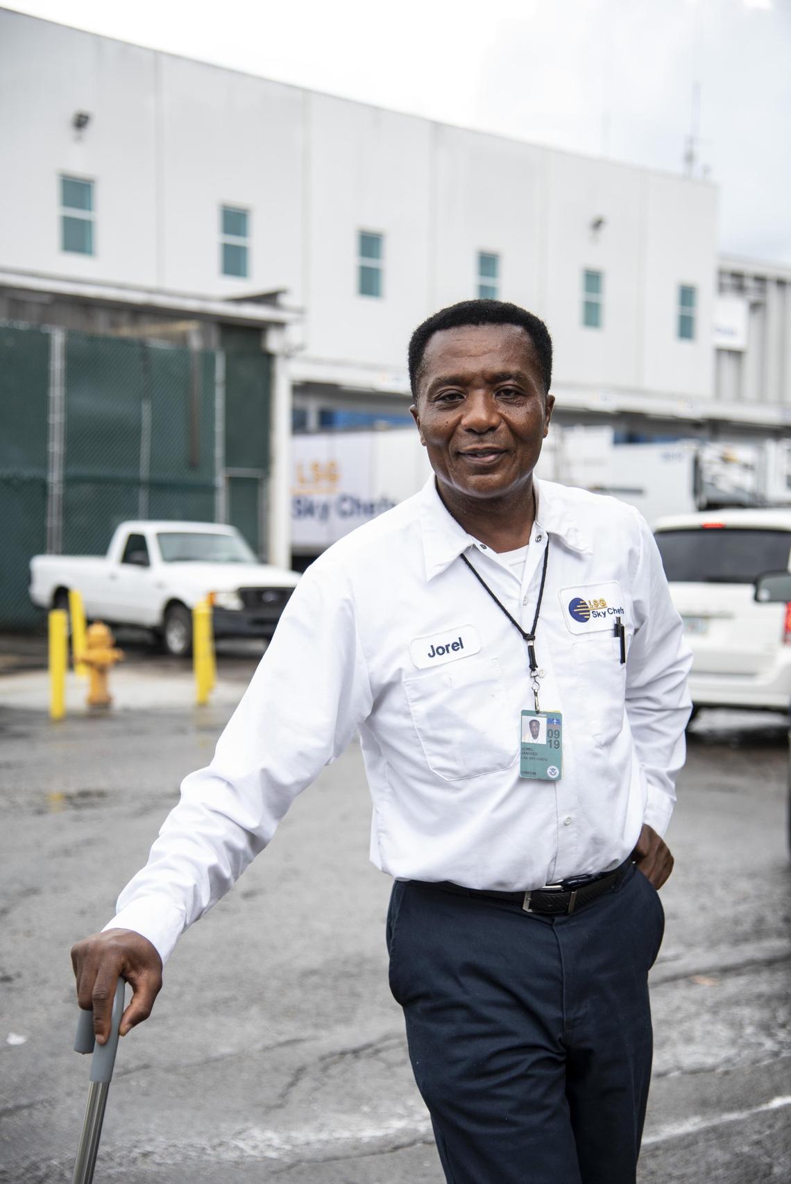 Jorel Janvier, 53, has worked at LSG Sky Chefs for 28 years and voted to go forward with the strike on June 13, 2019.