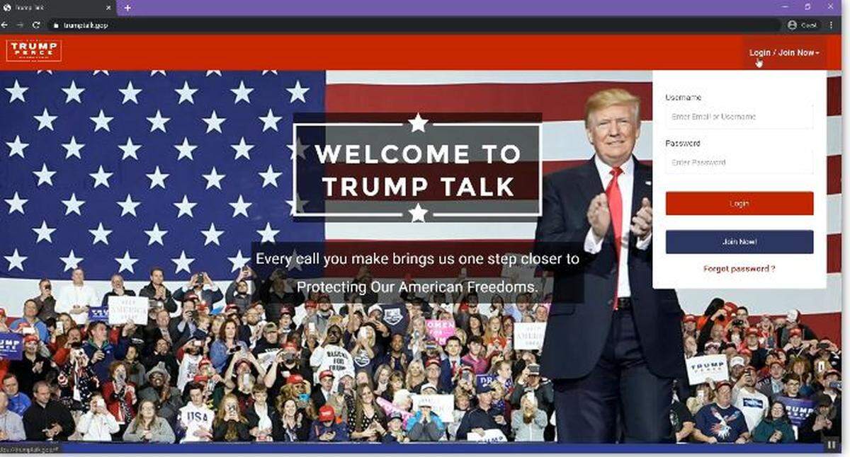 Trump Talk, a program which allows volunteers to pull from the RNC’s voter files to contact voters in Florida and throughout the country, uses over 3,000 different data points on an individual voter to create an original script that populates for each call. The program allows users to collect badges when they hit certain milestones, creating a game-like experience.