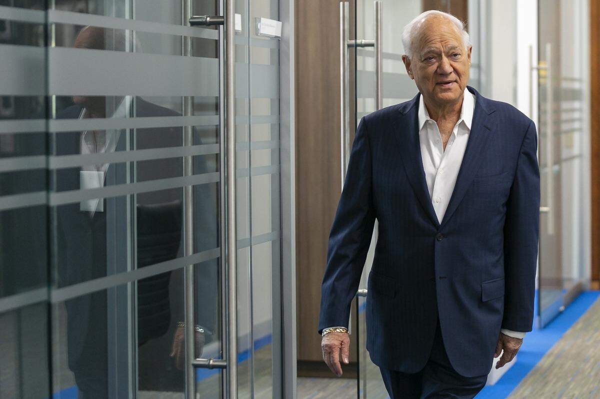 George Feldenkreis, the founder of Perry Ellis International, at the company’s headquarters in Doral, on Oct. 25, 2018. Perry Ellis went private that year under the Feldenkreis family.