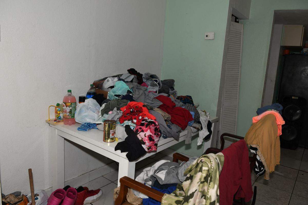Around the time the children were returned to Jabora Deris and Christopher Bryant, the DCF case file described their home as ‘clean and tidy.’ Here is a photo from the state attorney file.