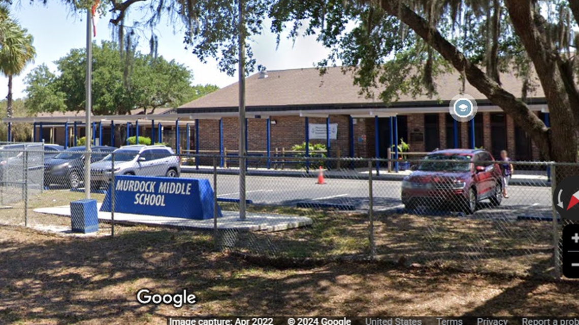 The student was arrested Feb. 7 at Murdock Middle School in Port Charlotte, Florida, about 100 miles southeast of Tampa, officials say.