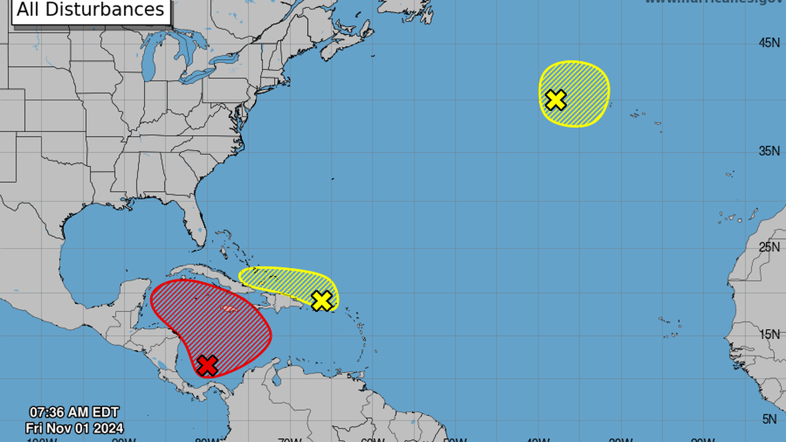 A still-active Caribbean could spit out a new storm in the next week, forecasters say