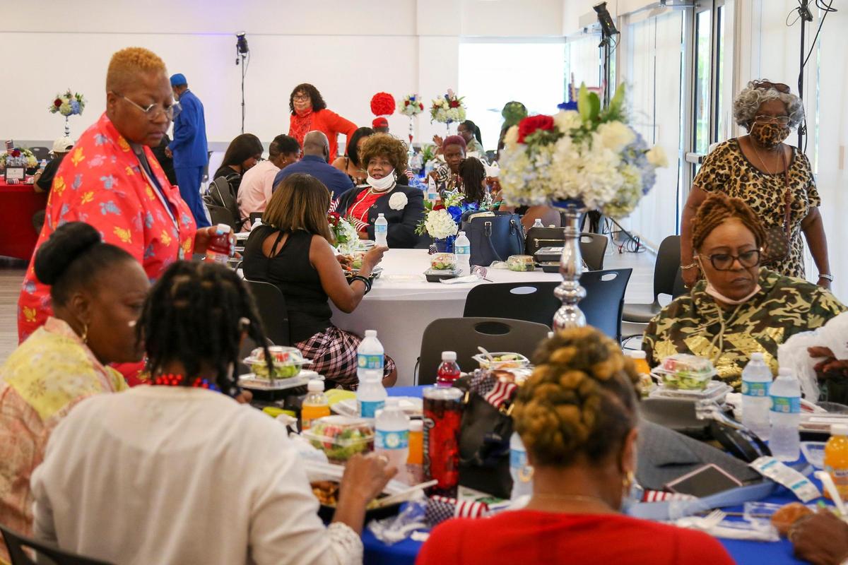 About 100 people attended the City of Miami Gardens’ Sgt. La David T. Johnson Memorial Day event at the Senior Family Center. The event provided 180 meals and live music.