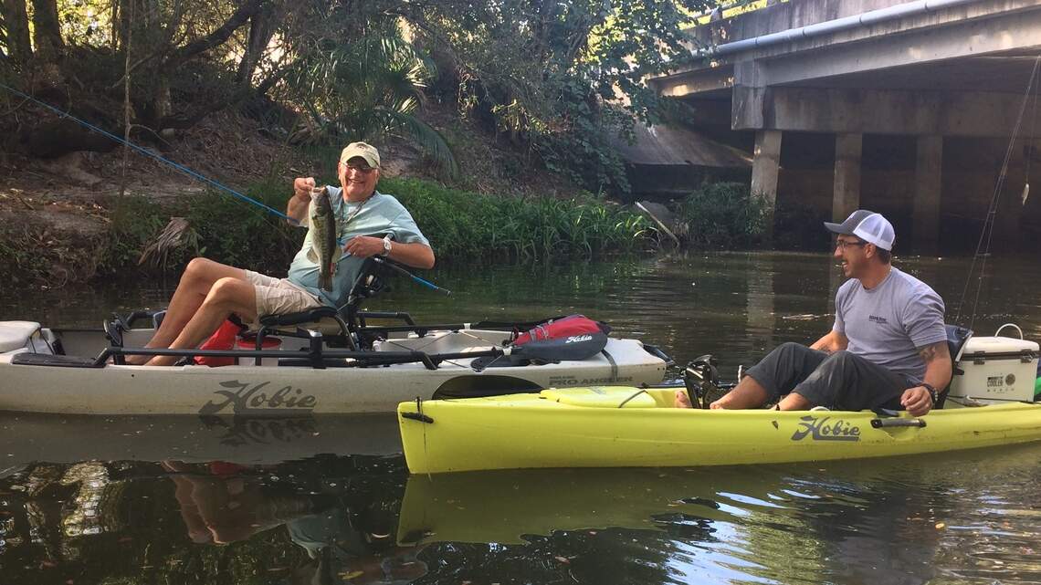 Fishing the Estero River in southwest Florida by kayak a serene experience