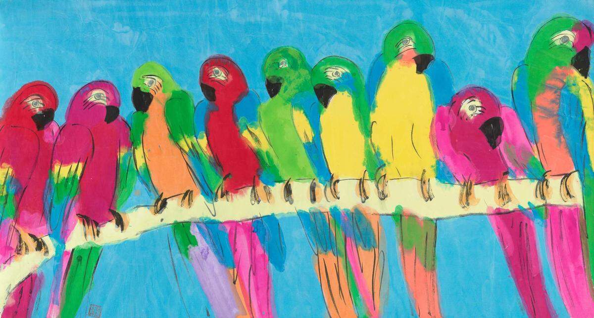 Walasse Ting’s “Untitled,” from the late 1970s / early 1980s, will be part of the exhibiton “Walasse Ting: Parrot Jungle,” at NSU Art Museum opening in November.