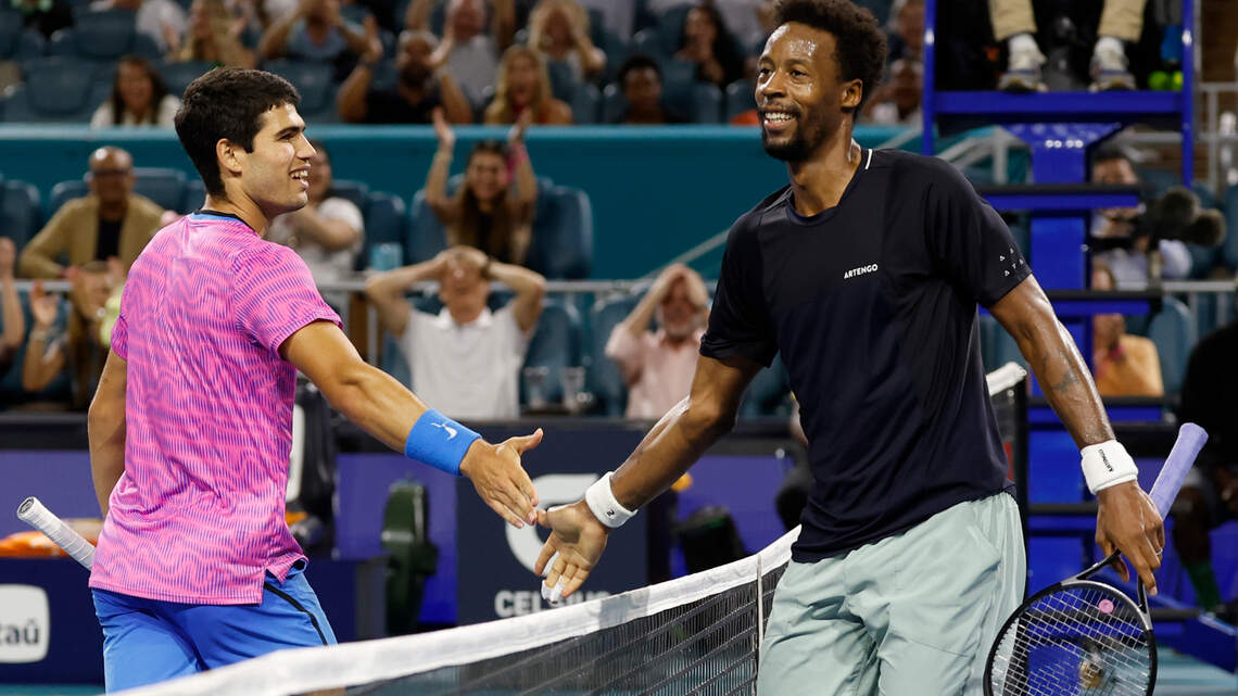 Alcaraz beats Monfils in Miami Open as Neymar, Jimmy Butler, Juan Martin del Potro look on
