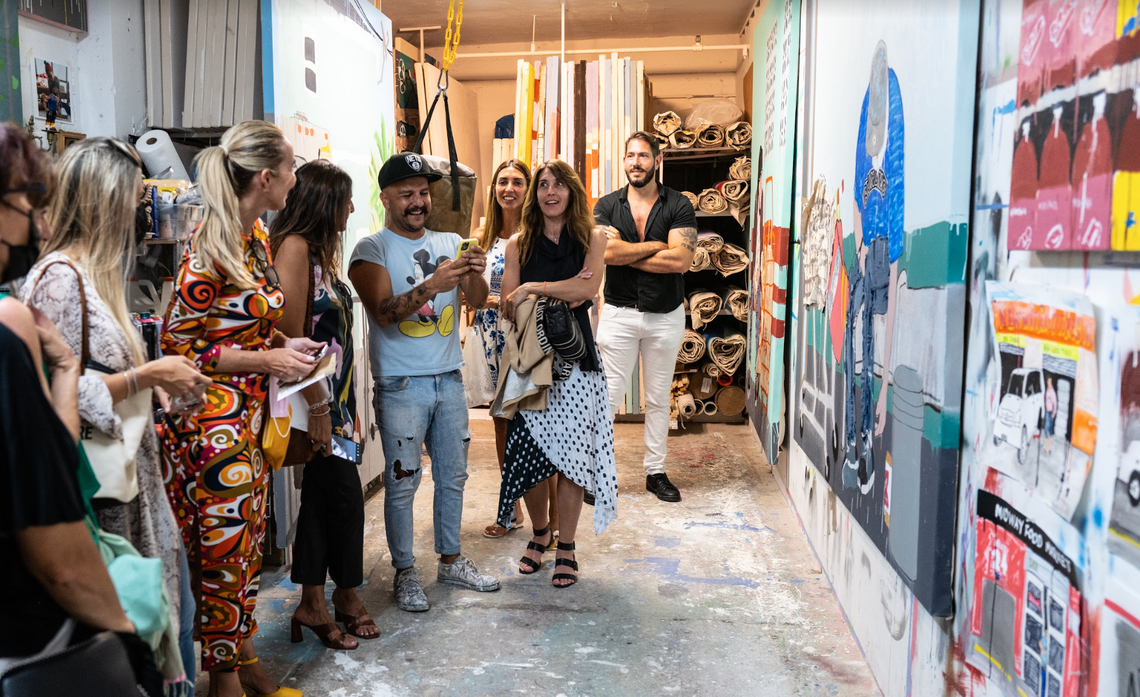 Artists Open, a one-day event organized by Fountainhead Arts, was a city-wide event where artists would open their studio doors to the public.