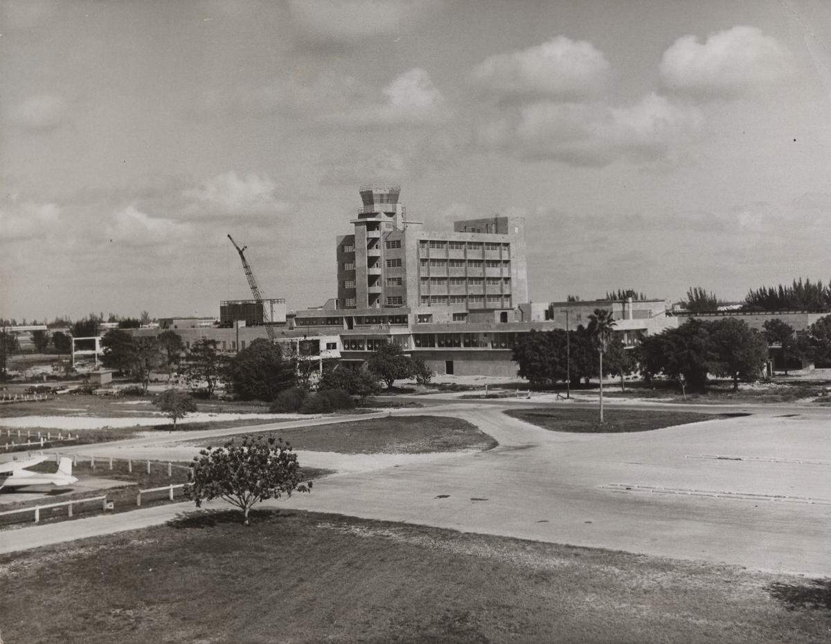 View of Miami’s airport from the southwest.