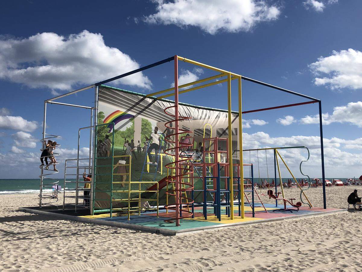 Derrick Adams’ ”Playground” at Faena Miami Beach.