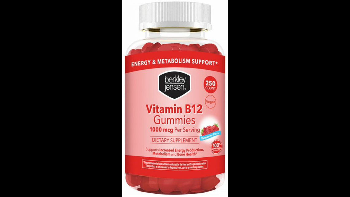 Berkely Jensen Vitamin B12 1000 mcg 250 Gummies
