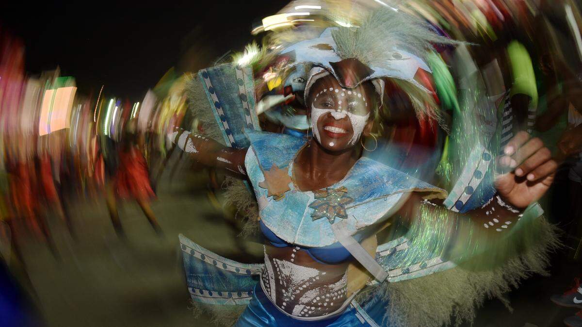 Revelers perform on the third day of the 2018 National Carnival Parade on February 13, 2018, in Port-au-Prince.