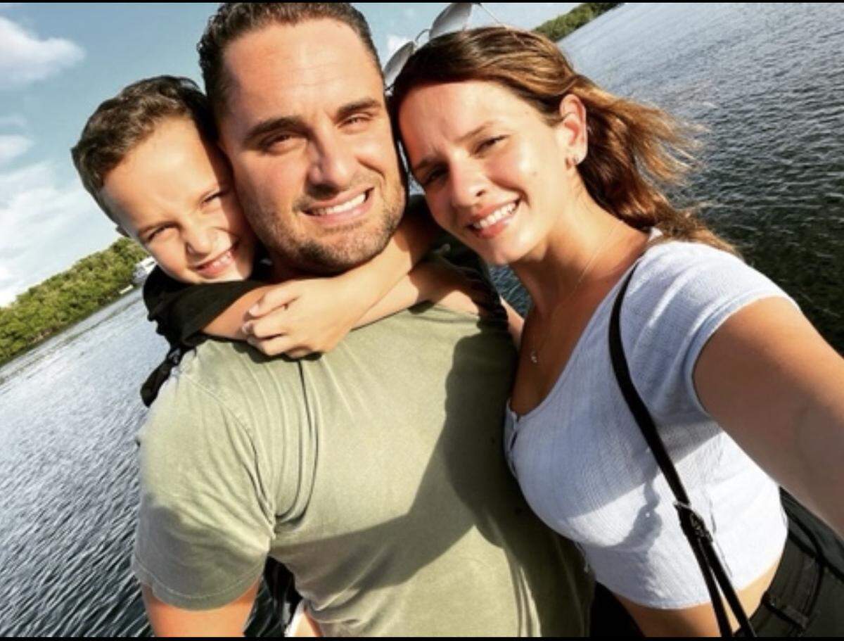 Anthony Estrada, Cristina Marie Hernandez and their 8-year-old son Jacob Estrada.