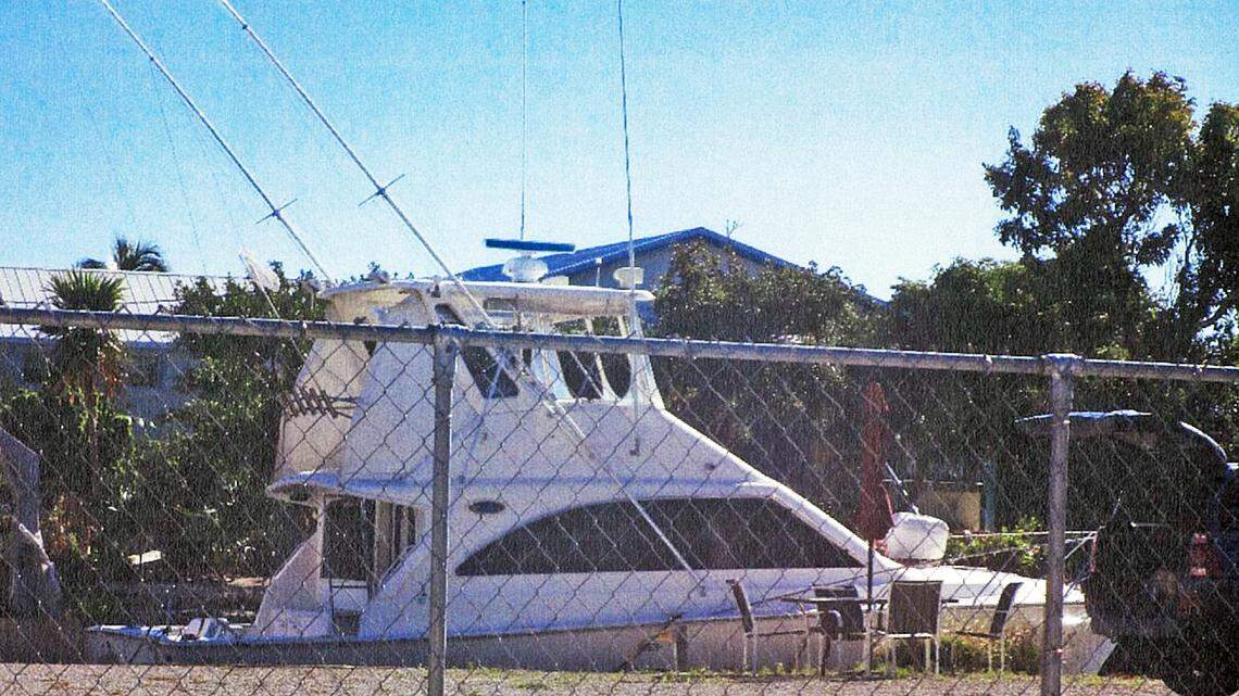 Monroe County inspectors cited this sportfishing boat, docked at Little Torch Key, for operating as a vacation rental without a permit.
