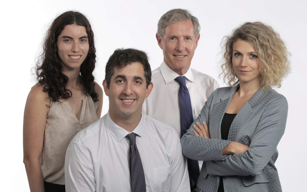 Authors of ‘The Grifters’ Club,’ from left to right: Caitlin Ostroff, Nicholas Nehamas, Jay Weaver and Sarah Blaskey.