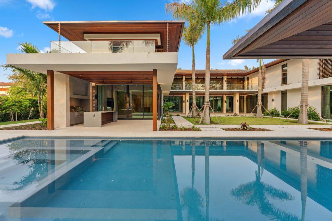 Newly built home in Pinecrest, purchased for $14.3 million in July, 2023.