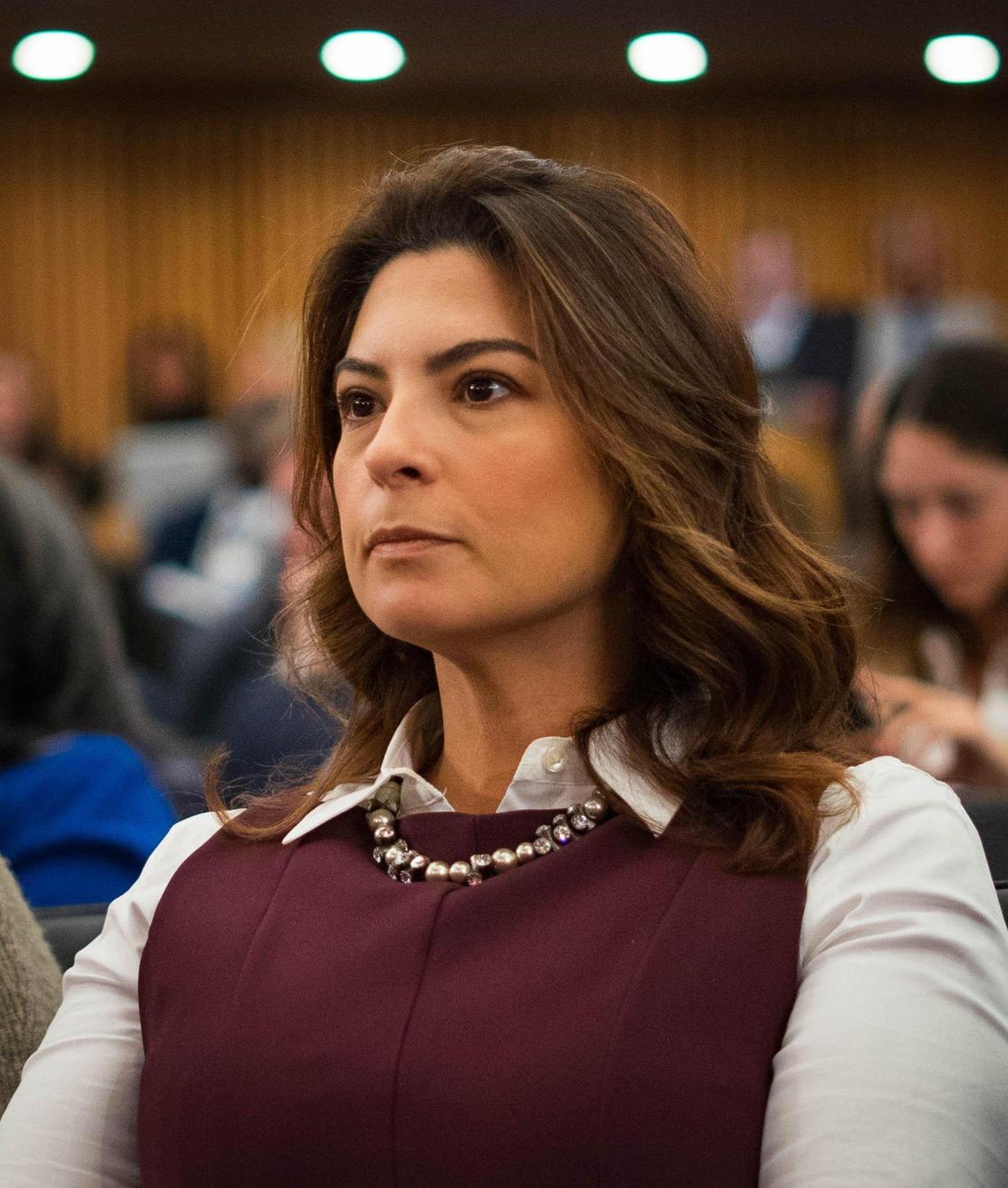 Doral Mayor Christi Fraga attends the County Commission meeting at Stephen P. Clark Center on Thursday, Dec. 3, 2024, in Miami, where the vote to build an incinerator in Doral was deferred.