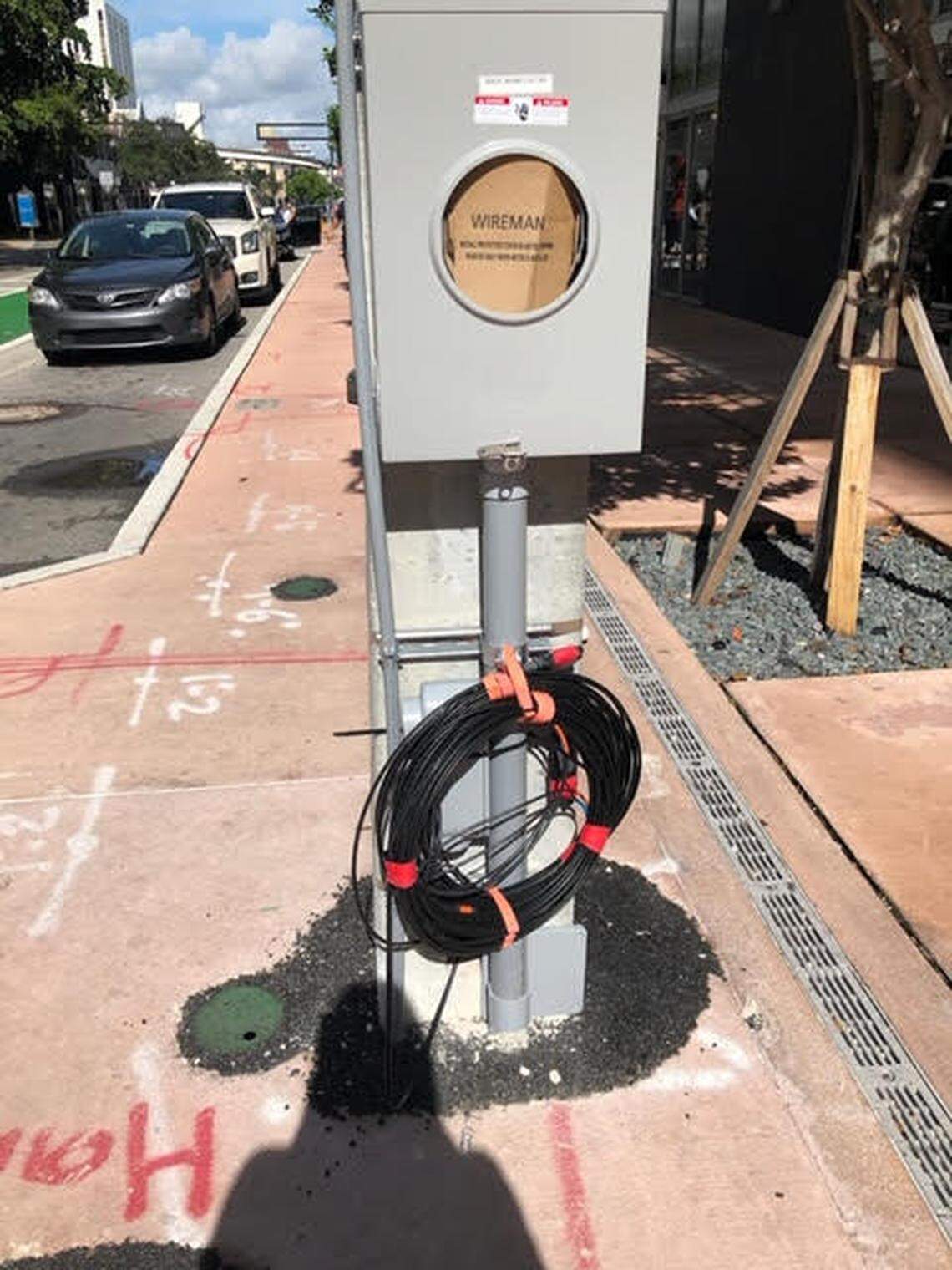 5G tech installation in downtown Miami is sloppy and unsightly, Miami-Dade commissioners say.