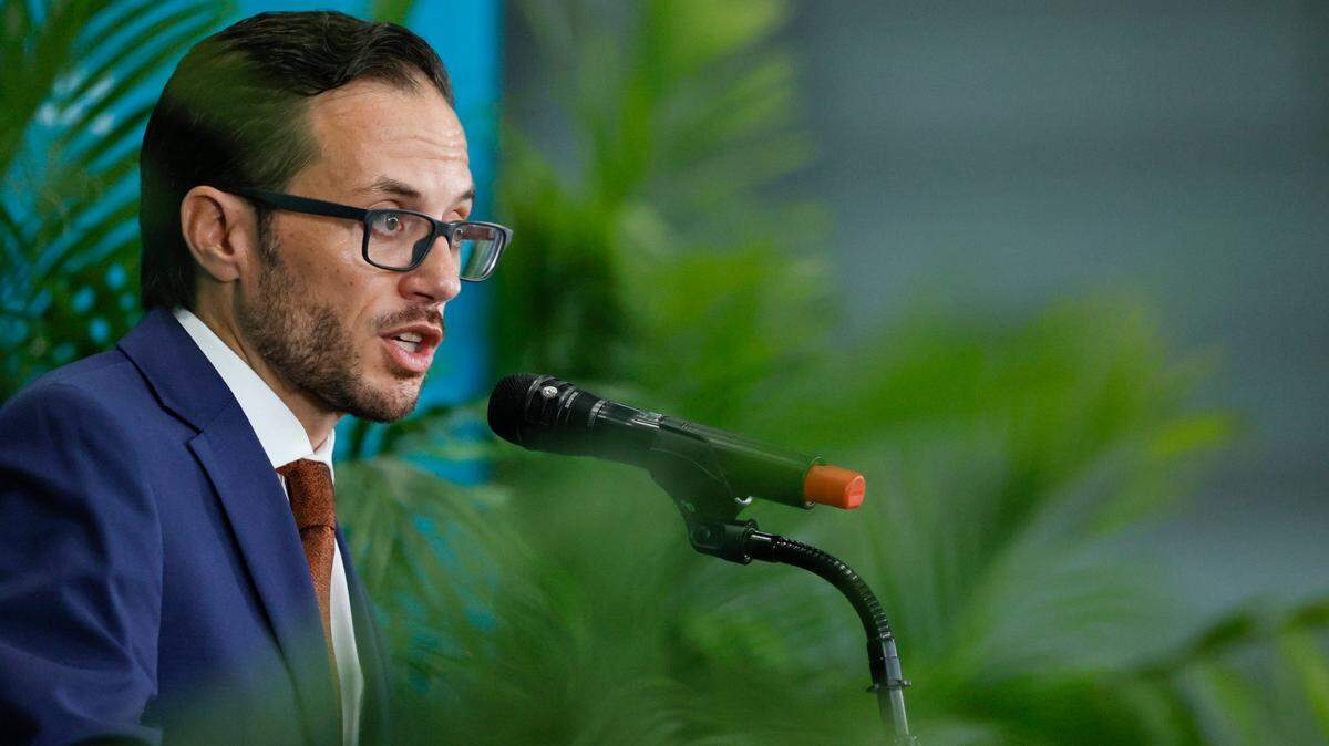 New Miami Dolphins head coach Mike McDaniel speaks at his introductory press conference at Baptist Health Training Complex in Hard Rock Stadium on Thursday, February 10, 2022 in Miami Gardens, Florida.