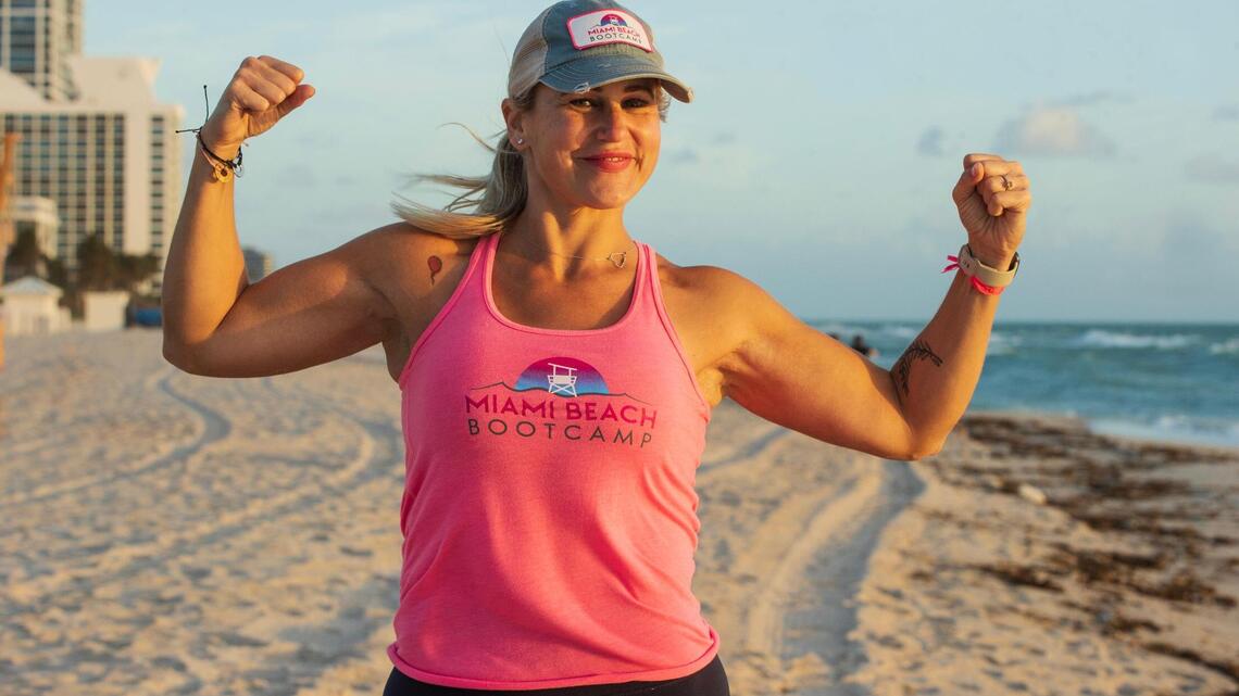 She once weighed 400 pounds. Now she’s a muscular Miami marathoner and inspirational coach