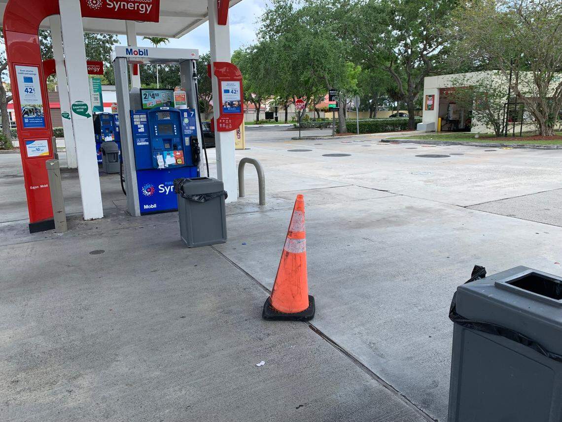 The Mobil gas station at 11680 SW 72nd St. off Sunset was out of gas at 3 p.m. April 19, 2023.