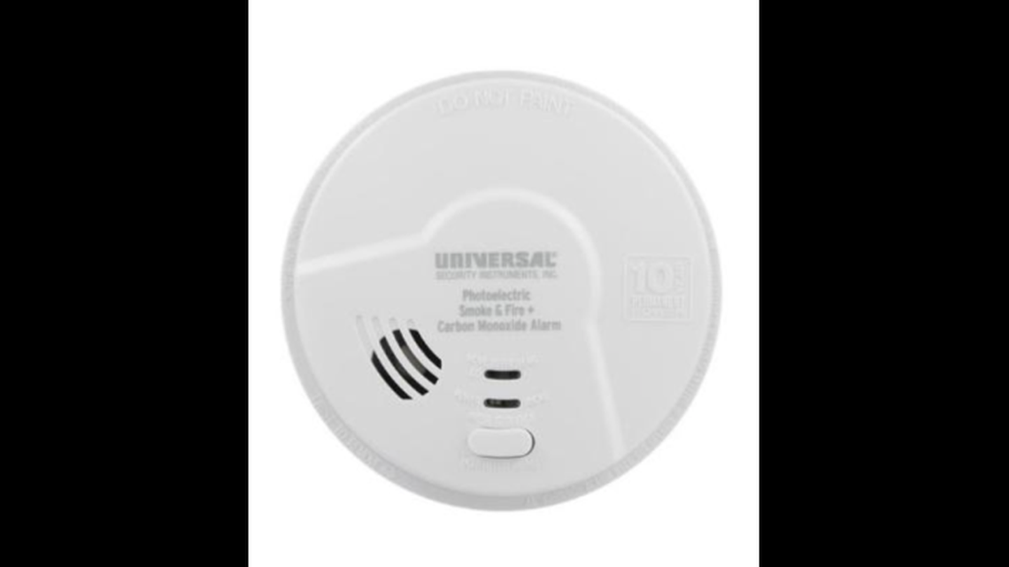 Universal Security Instruments 2-in-1 Photoelectric Smoke & Fire + Carbon Monoxide alarm, Model MPC322S