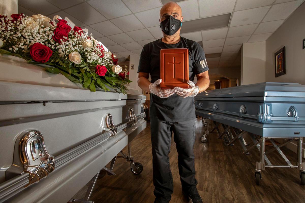Jorge Rivero, funeral home owner and director, Vior Funeral Home.